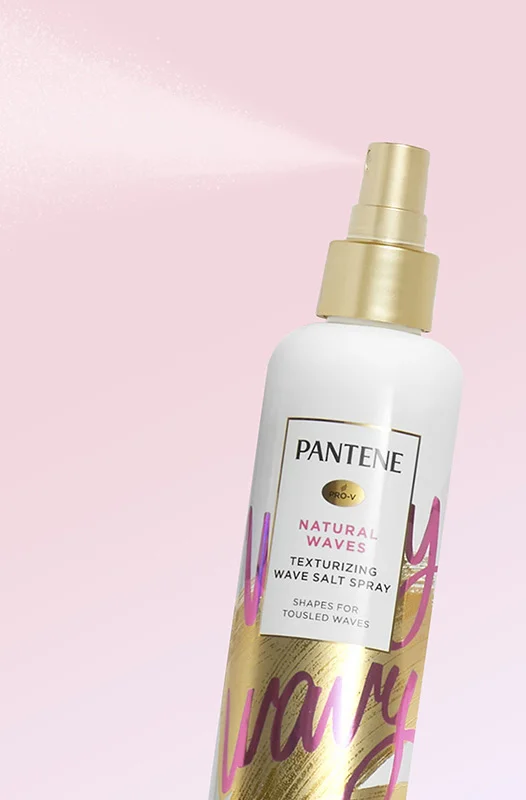 Pantene Pantene Natural Waves Salt Spray Hair Care Product Photography