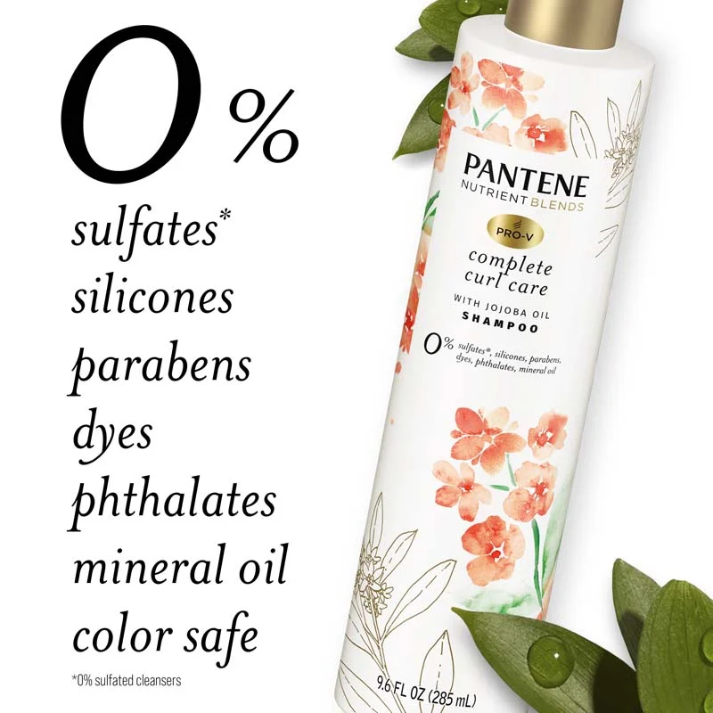 Pantene Complete Curl Care Shampoo Packaging