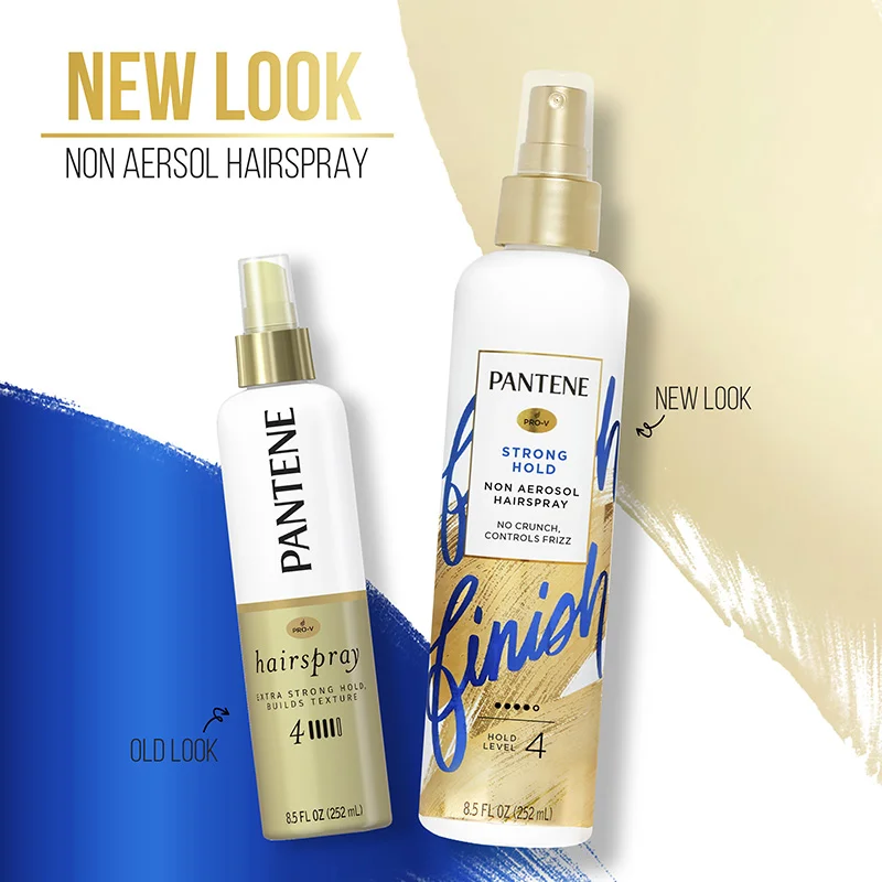 Pantene Pantene Strong Hold Non Aerosol Hairspray Packaging