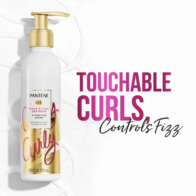 Pantene Pantene Wave Curl Hydrating Creme Hair Care Product Packaging