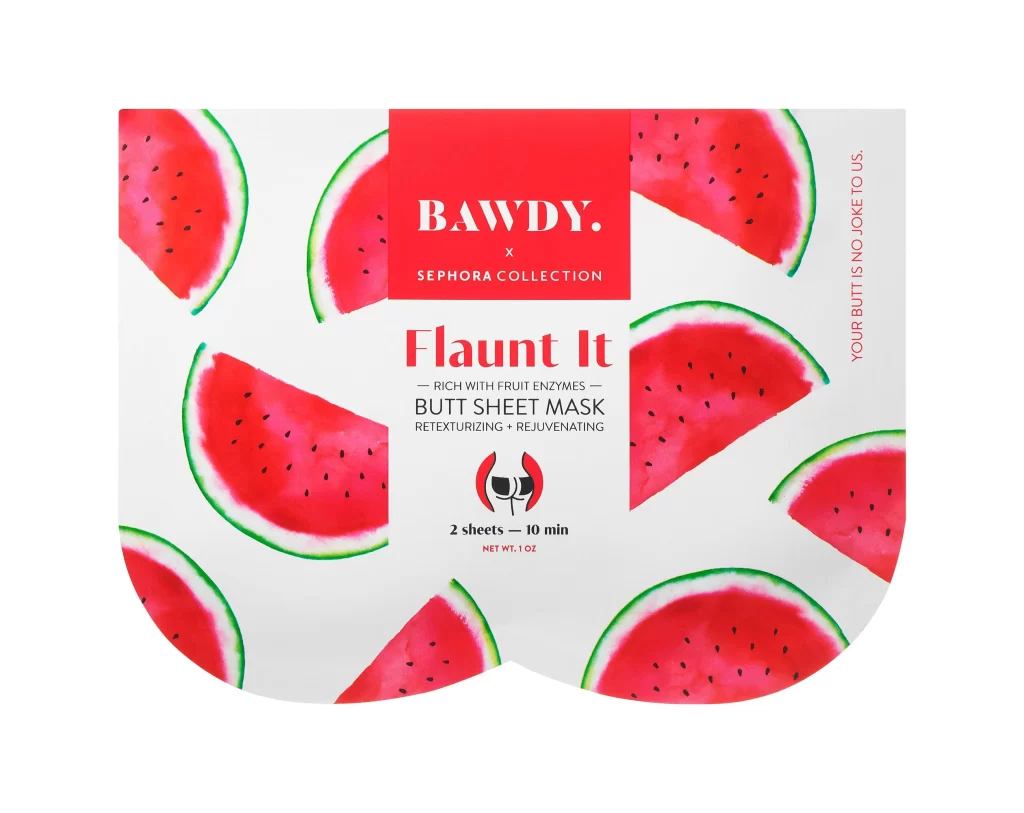 SEPHORA Flaunt It Butt Sheet Mask Packaging