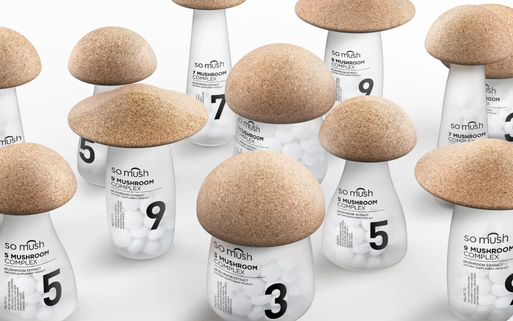 somush Mushroom Complex Jar Design