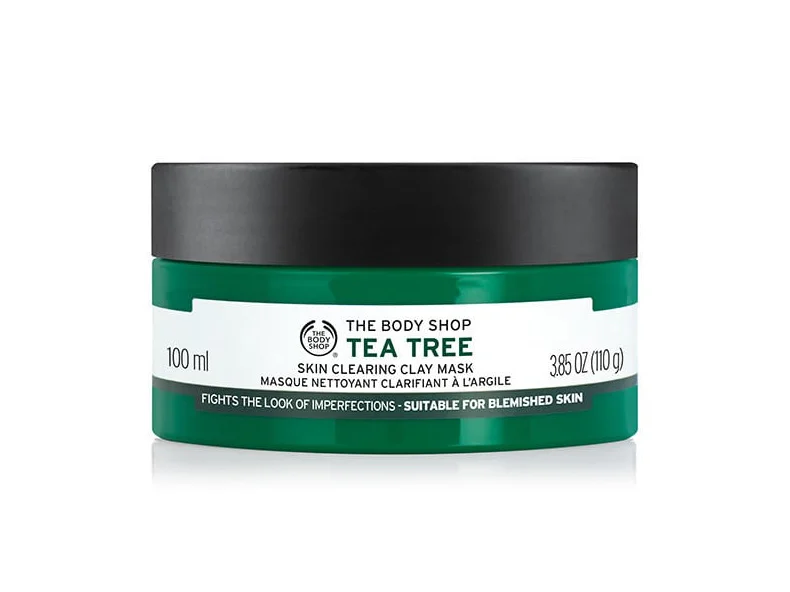 The Body Shop Tea Tree Skin Clearing Clay Mask Packaging