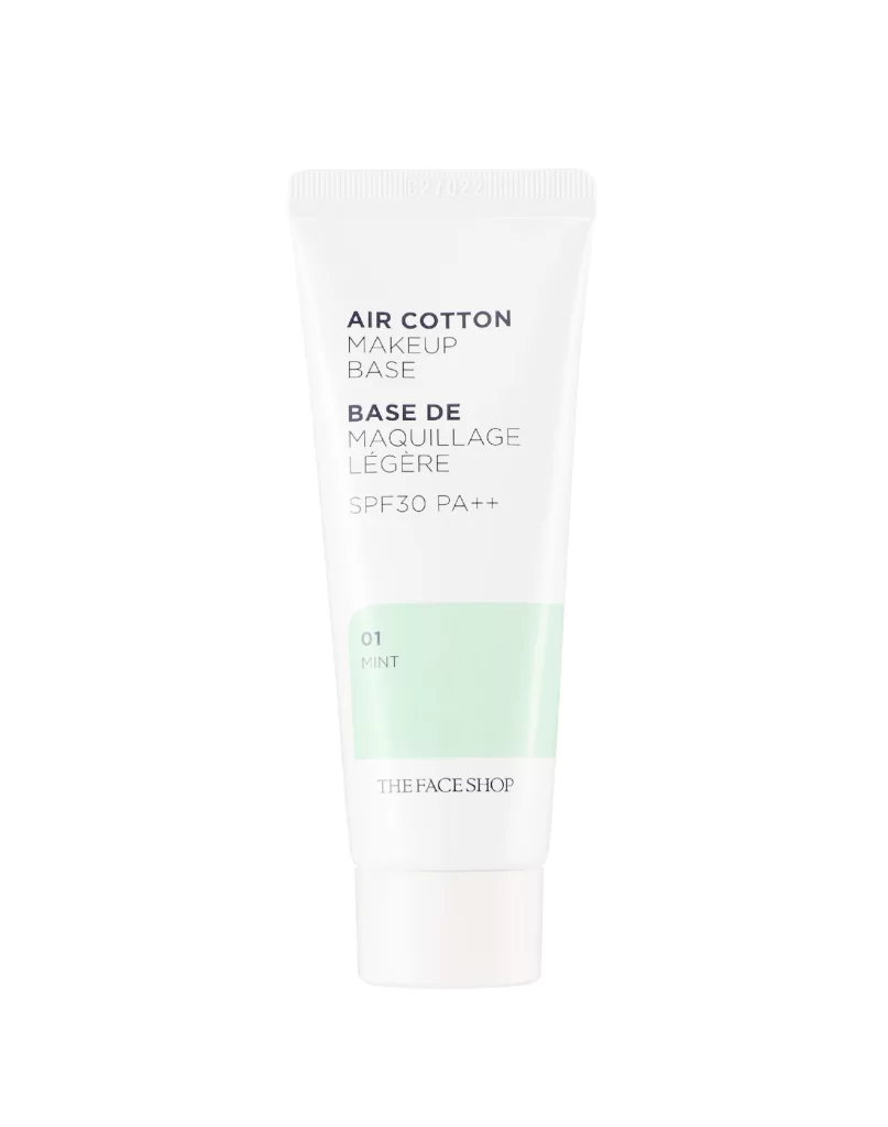 THE FACE SHOP AIR COTTON MAKEUP BASE Packaging