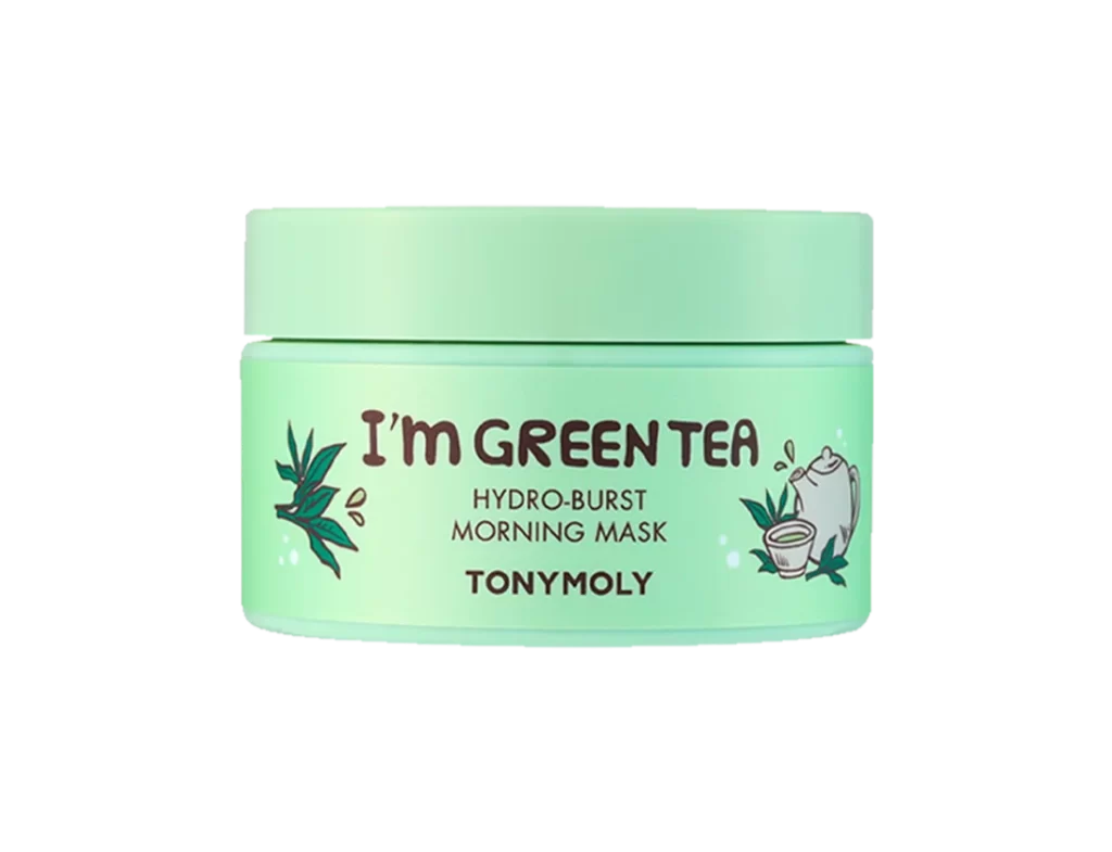 TONYMOLY I’m GREEN TEA HYDRO-BURST MORNING MASK Packaging