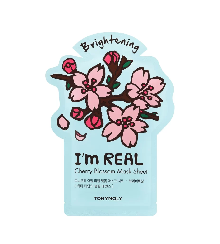 TONYMOLY I’m REAL Cherry Blossom Mask Sheet Packaging