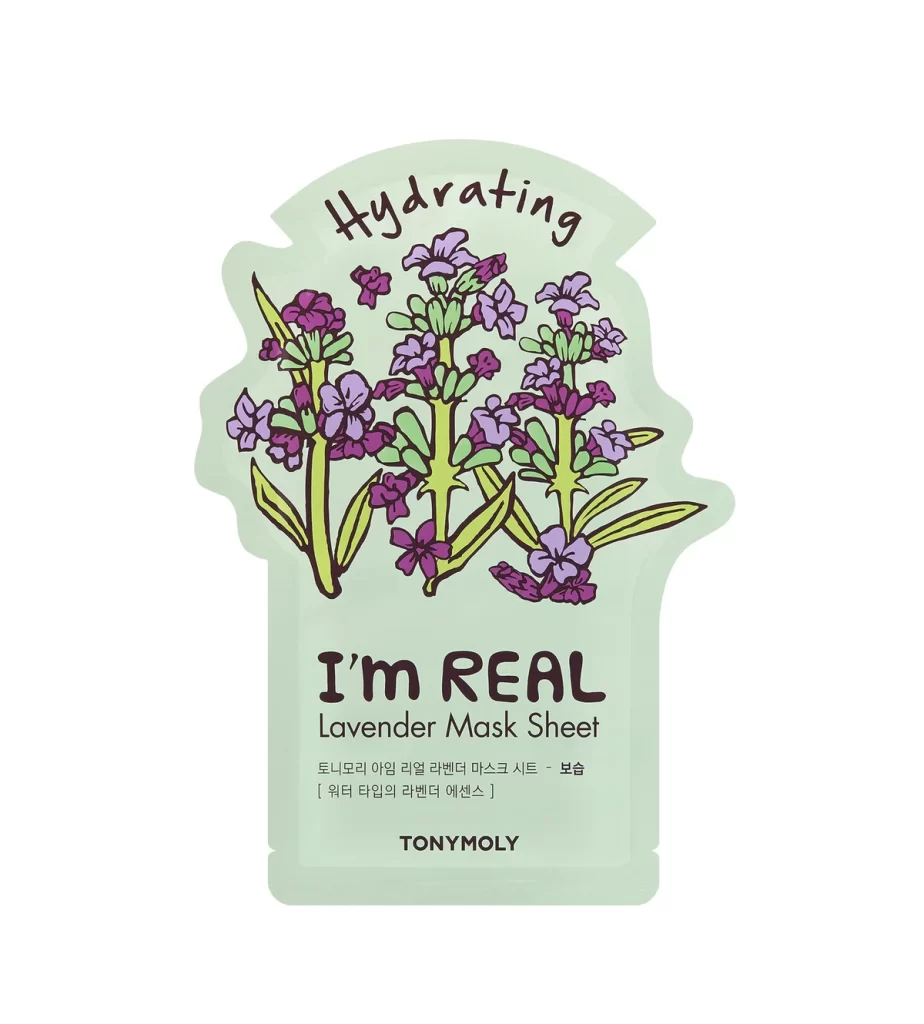 TONYMOLY I’m REAL Lavender Mask Sheet Packaging