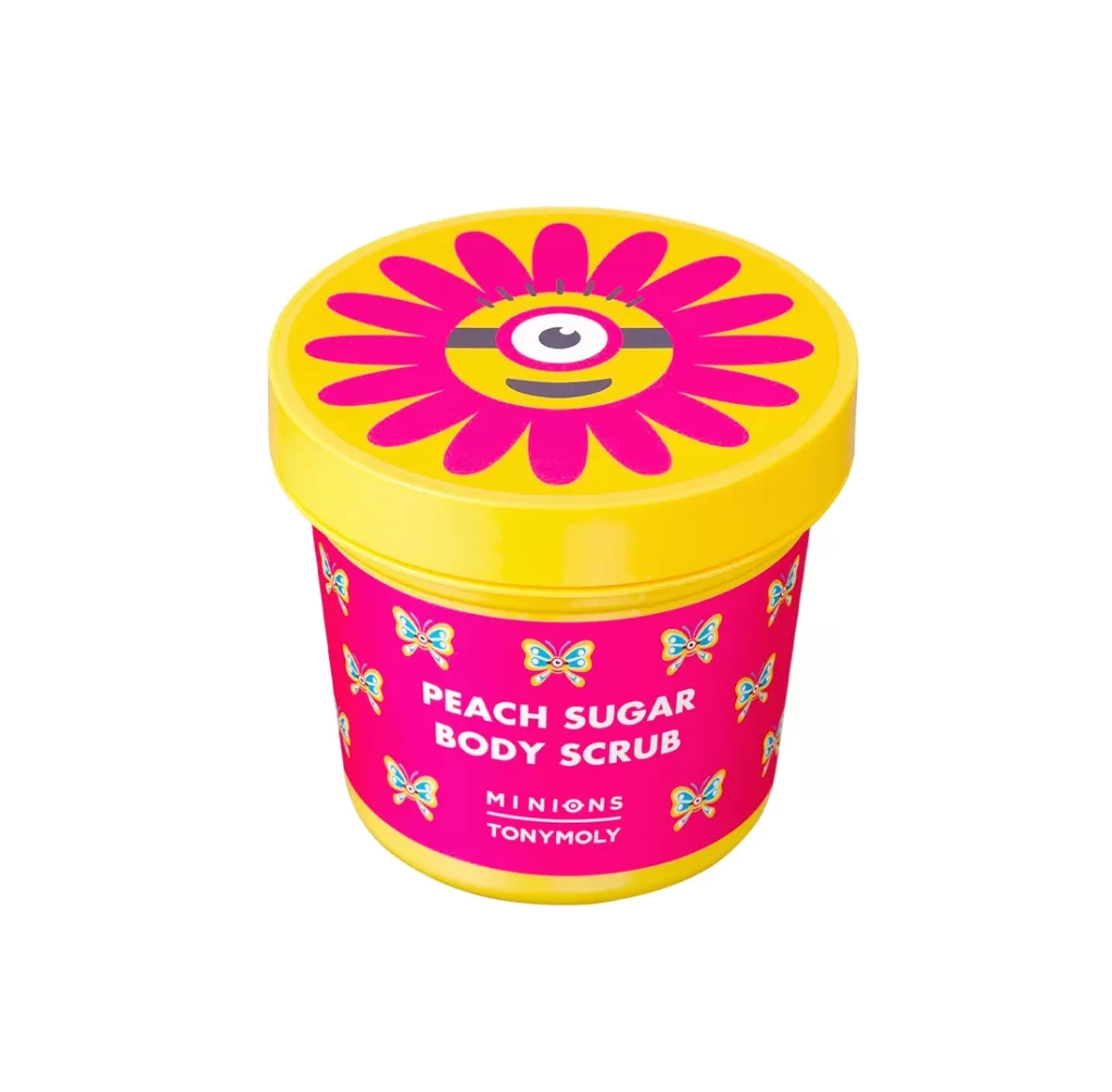 TONYMOLY Peach Sugar Body Scrub Packaging