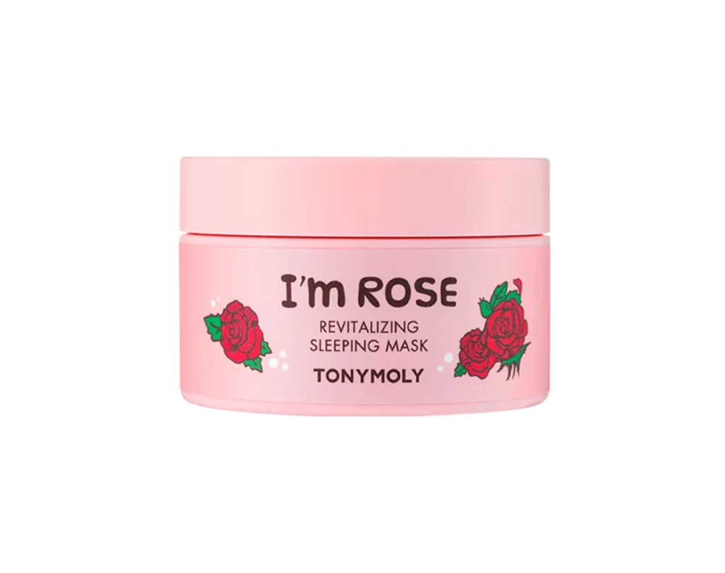 TONYMOLY I’m ROSE REVITALIZING SLEEPING MASK Packaging