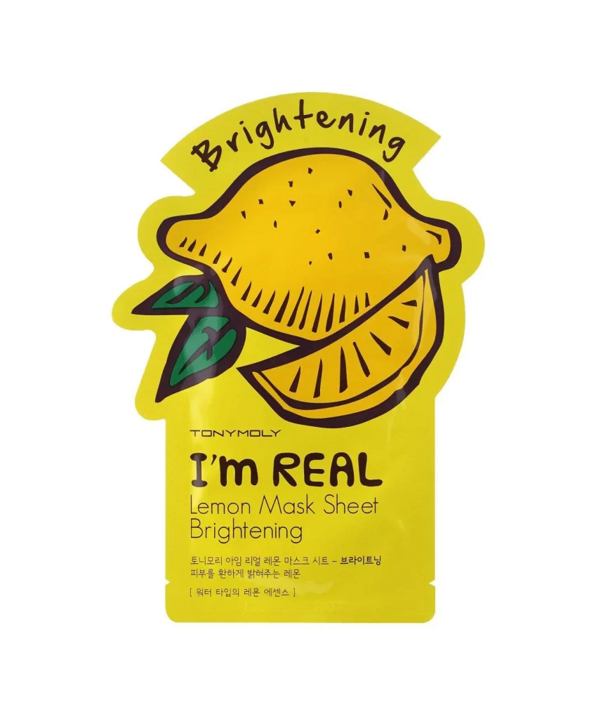 TONYMOLY I’m REAL Lemon Mask Sheet Brightening Packaging