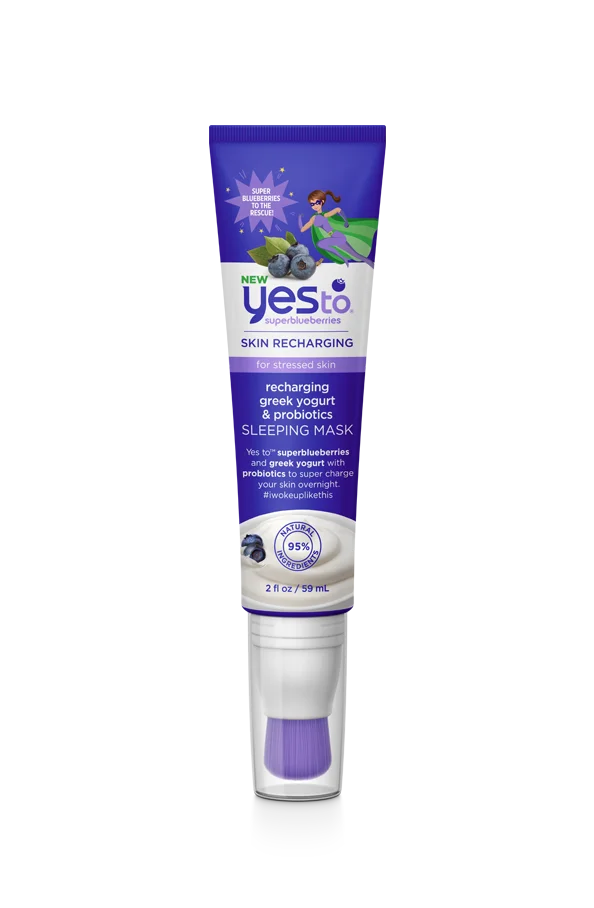 TONYMOLY Yes to Super Blueberries Skin Recharging Sleeping Mask Packaging