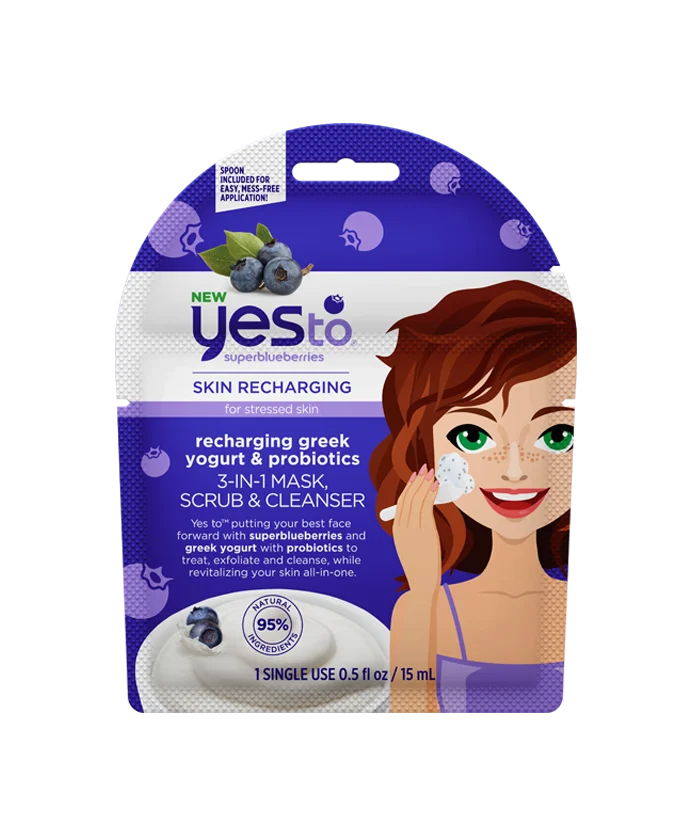 TONYMOLY Yes to Super Blueberries Packaging