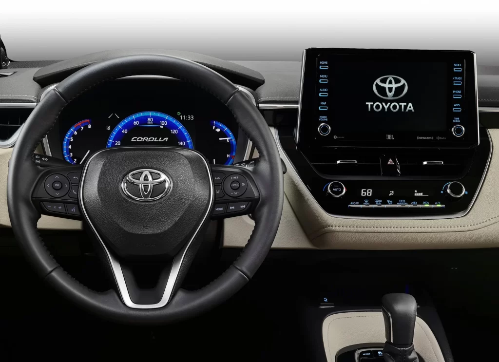Toyota Corolla Interior Car Photography