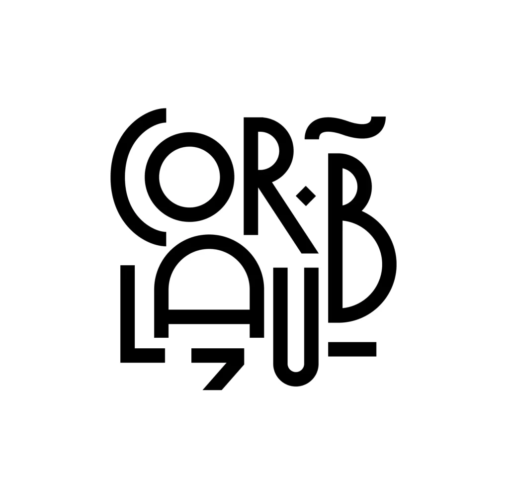 Corb Laud Geometric Typography Font Design