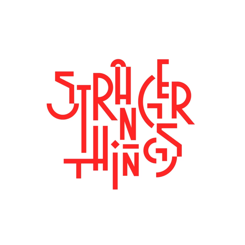 Stranger Things Bold Sans Serif Typography