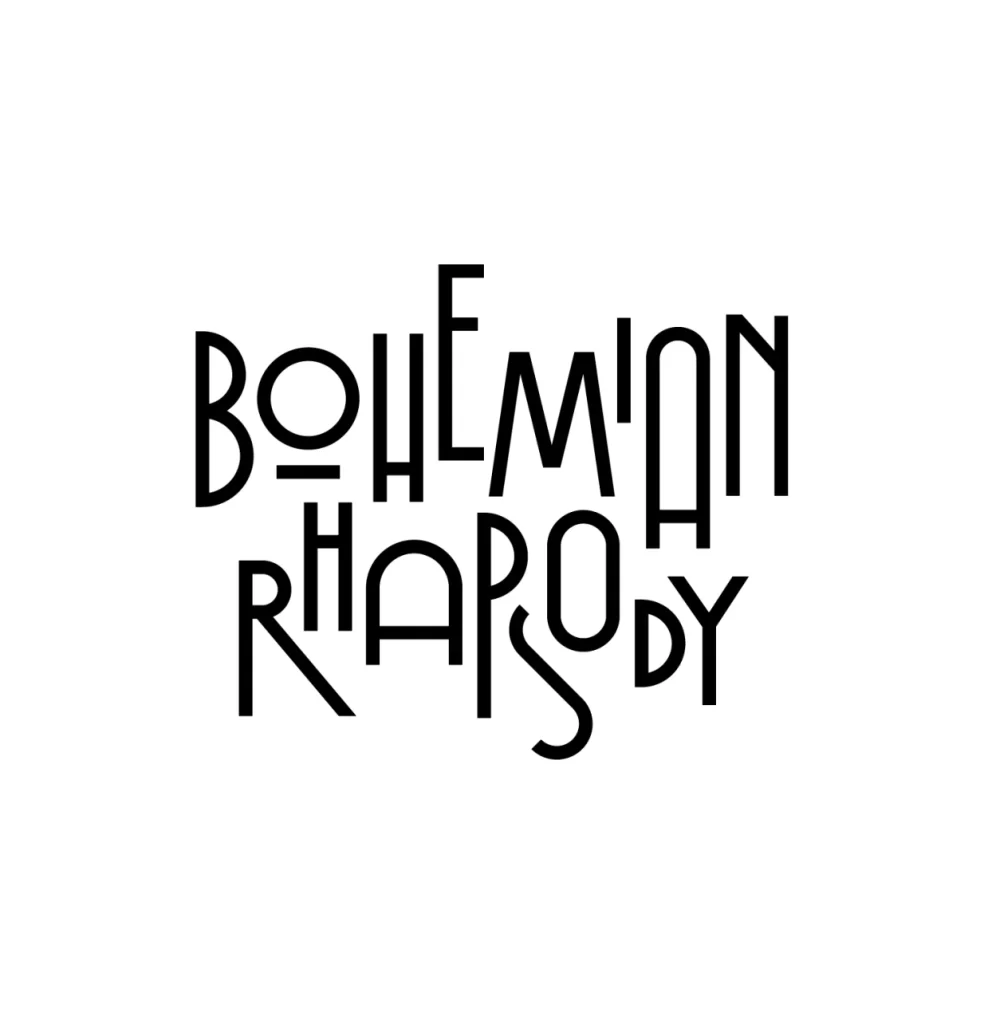 Bohemian Rhapsody Geometric Typography