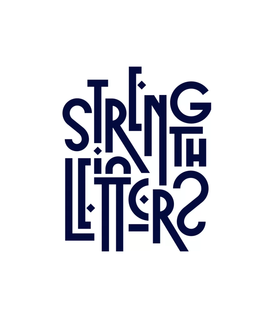 String The Letters Decorative Typography