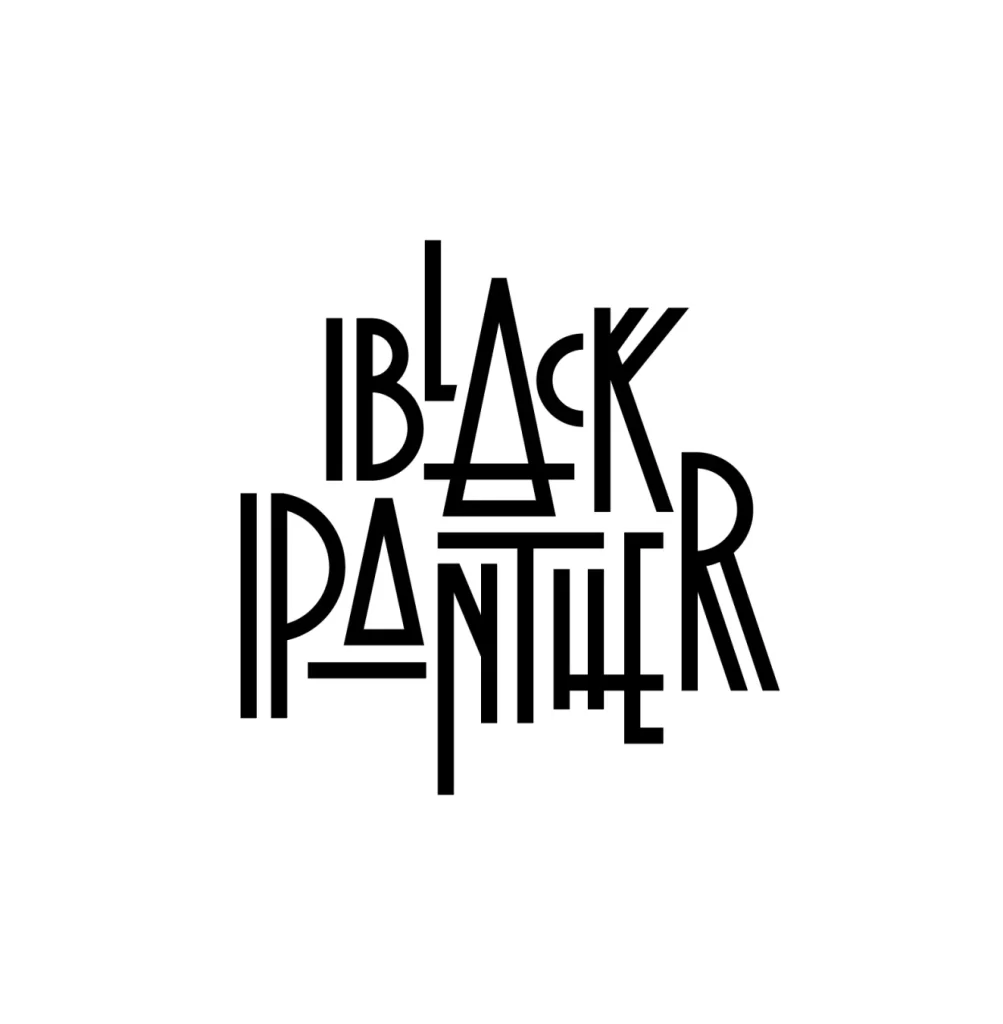 Black Panther Geometric Typography