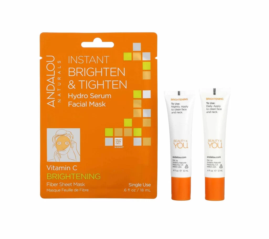 Andalou Naturals Brightening Day to Night 3 Piece Kit Packaging