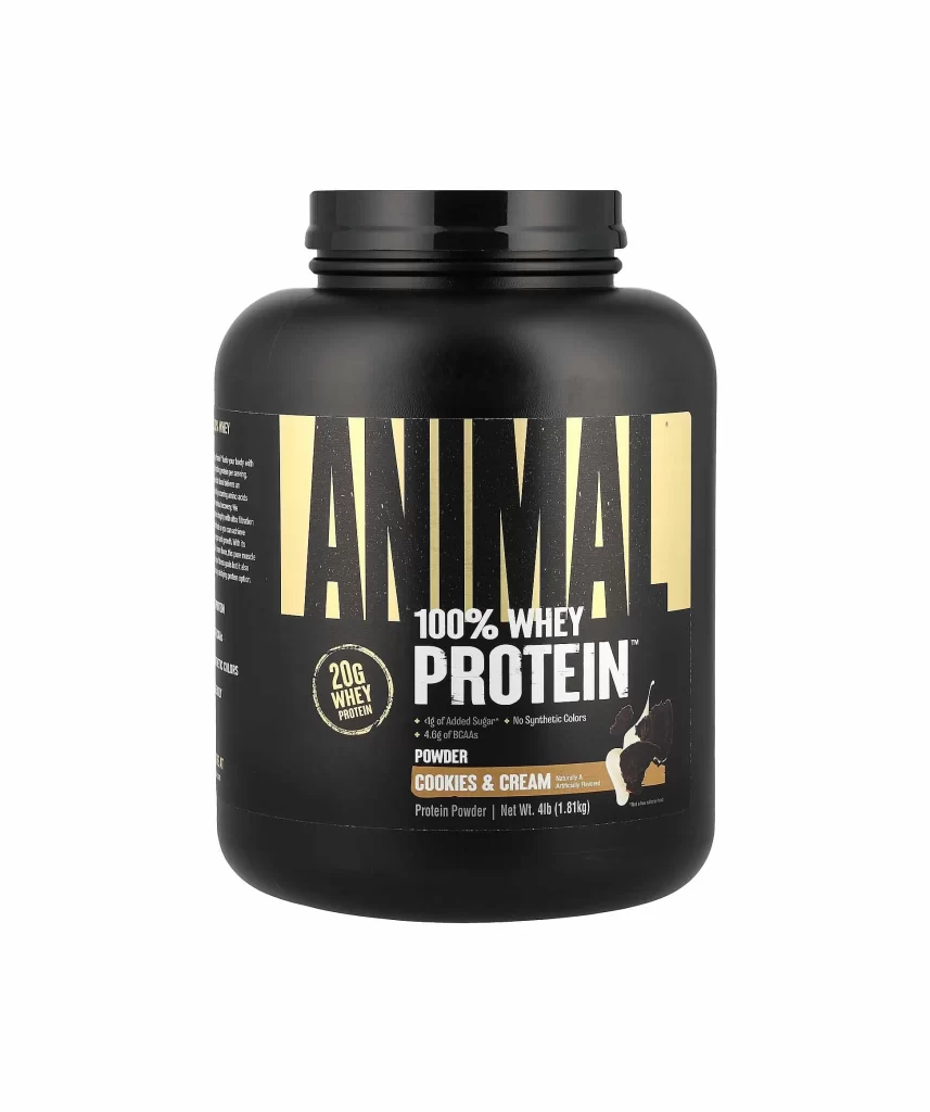 Animal 100% Whey Protein Powder Cookies Cream Packaging