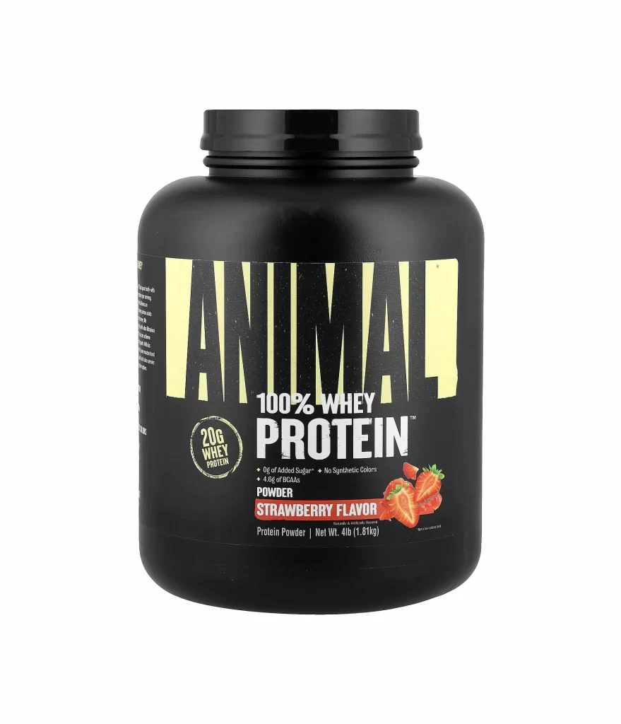 Animal 100% Whey Protein Powder Strawberry Packaging