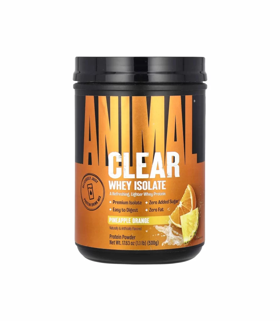 Animal Clear Whey Isolate Pineapple Orange Packaging