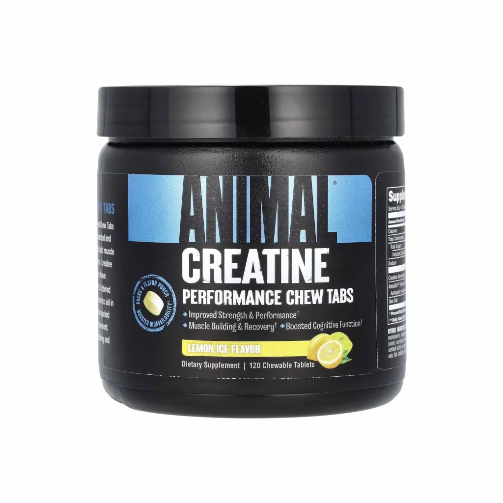 Animal Creatine Performance Chew Tabs Lemon Ice Packaging