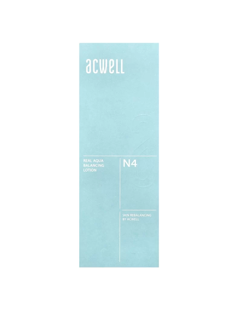 Acwell Real Aqua Balancing Lotion N4 Skincare Packaging