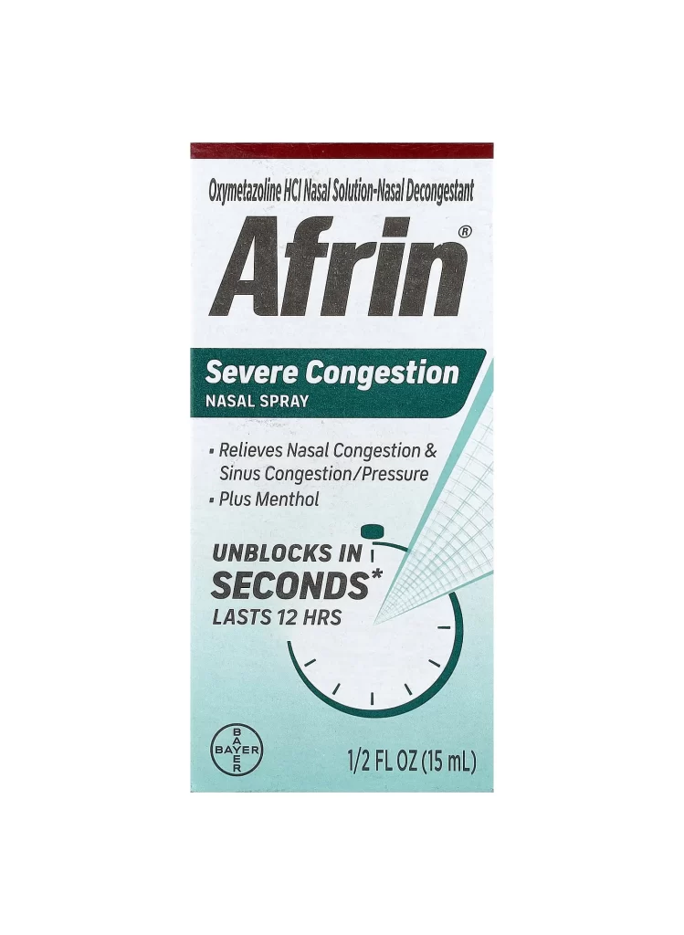 Afrin Severe Congestion Nasal Spray Packaging