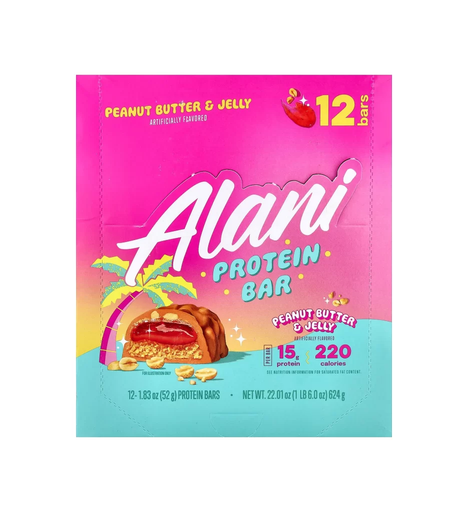 Alani Nu Protein Bar Peanut Butter Packaging