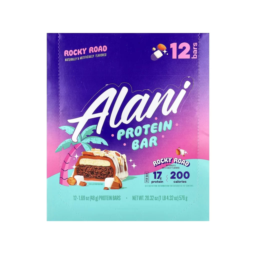 Alani Nu Protein Bar Rocky Road Packaging