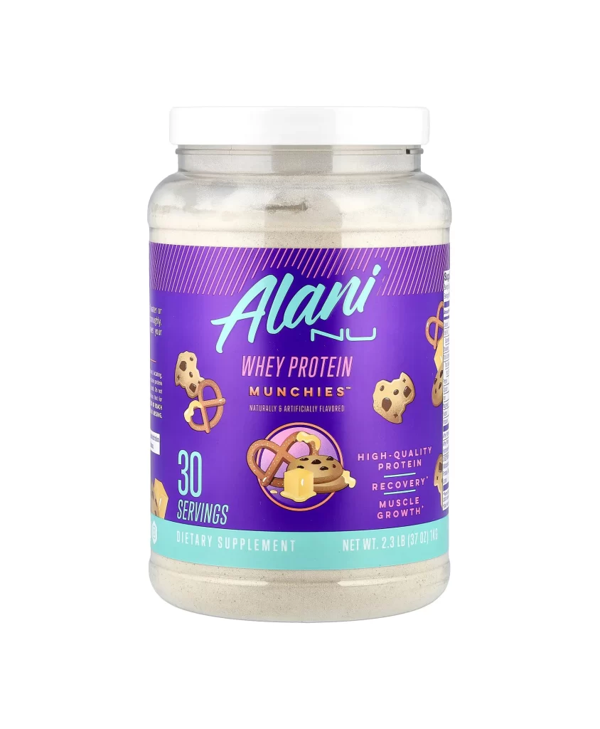 Alani Nu Whey Protein Munchies Protein Packaging