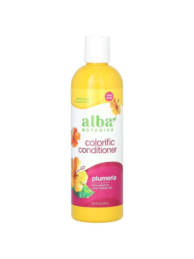 Alba Botanica Colorific Conditioner For Color Treated Hair Plumeria Hair Care Packaging