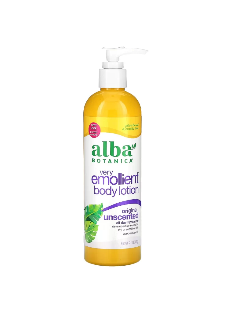 Alba Botanica Very Emollient Original Unscented Body Lotion Packaging