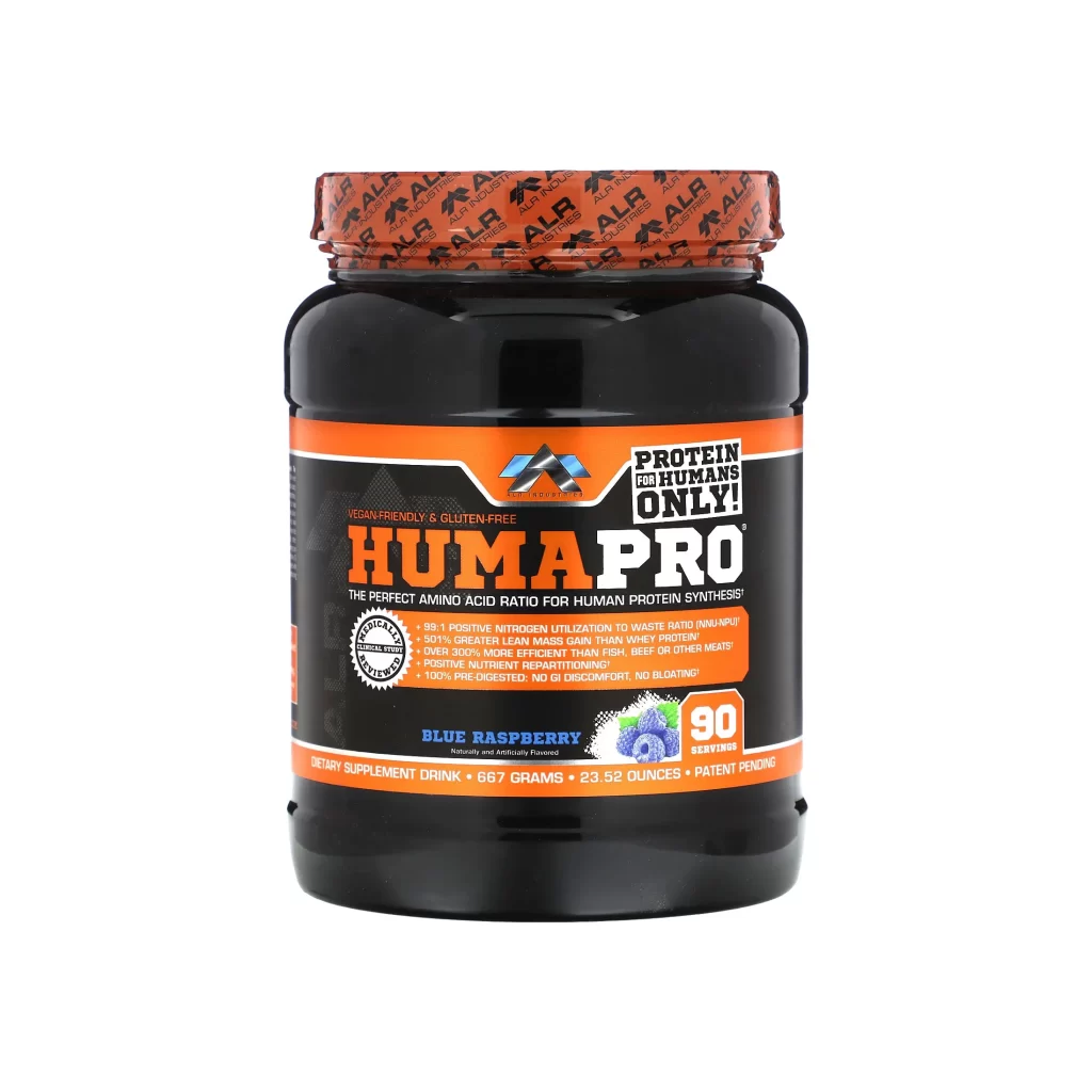 ALR Industries HumaPro Blue Raspberry Protein Powder Packaging