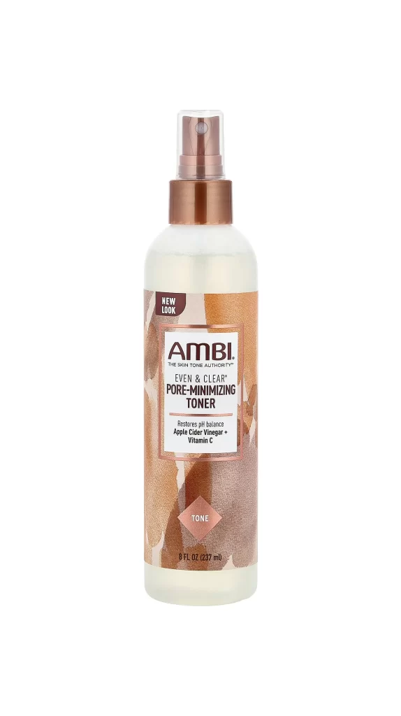 AMBI Even and Clear Pore-Minimizing Toner Facial Cleanser Packaging