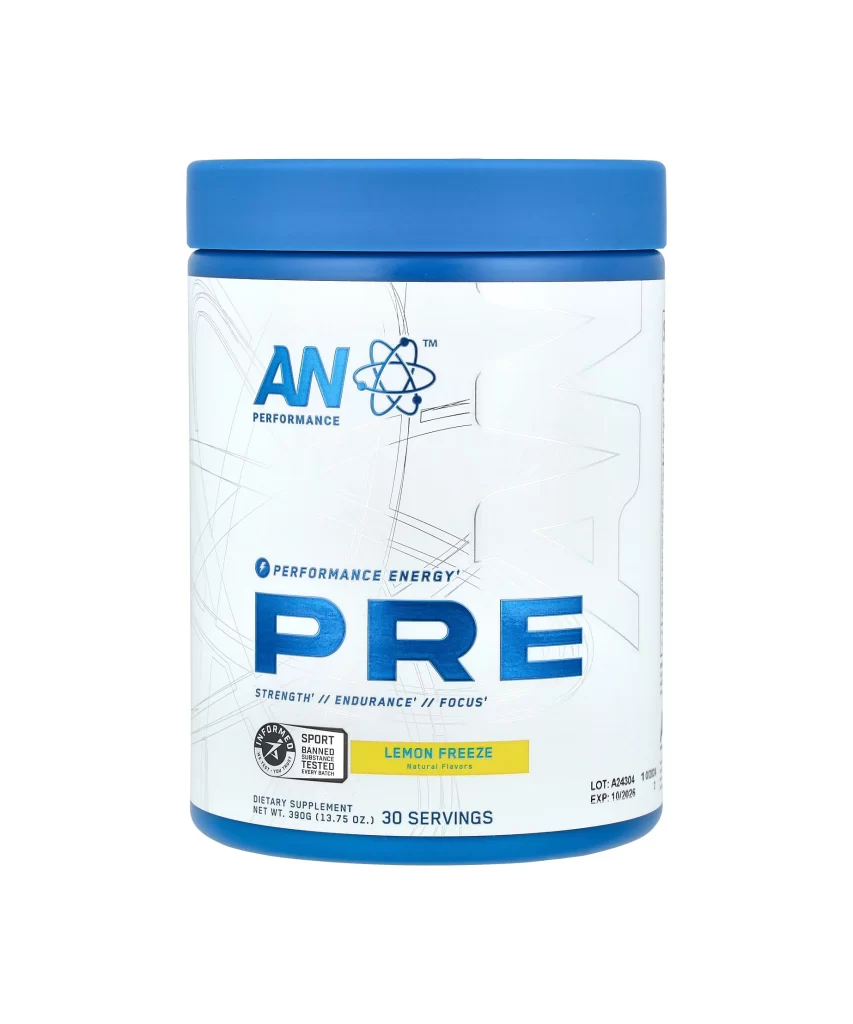AN Supps Pre-Workout Lemon Freeze Packaging