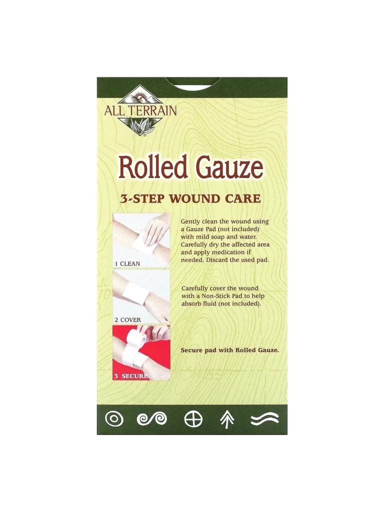 All Terrain Rolled Gauze First Aid Packaging