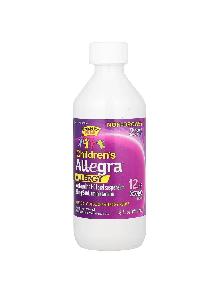Allegra Childrens Allergy Grape Allergy Medicine Packaging