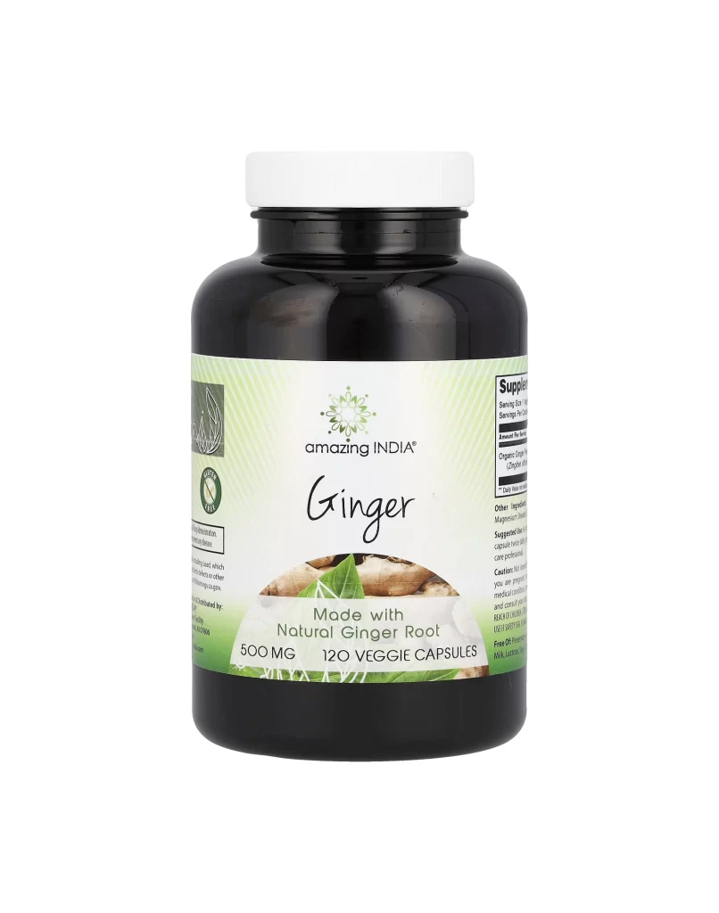 Amazing India Ginger Supplement Packaging