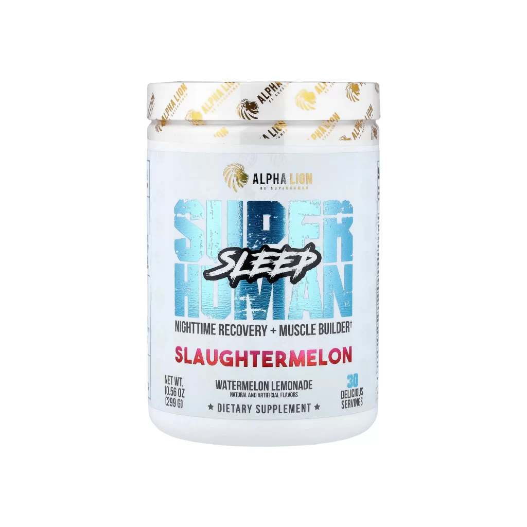 Alpha Lion SuperHuman Sleep Slaughtermelon Watermelon Lemonade Supplement Packaging