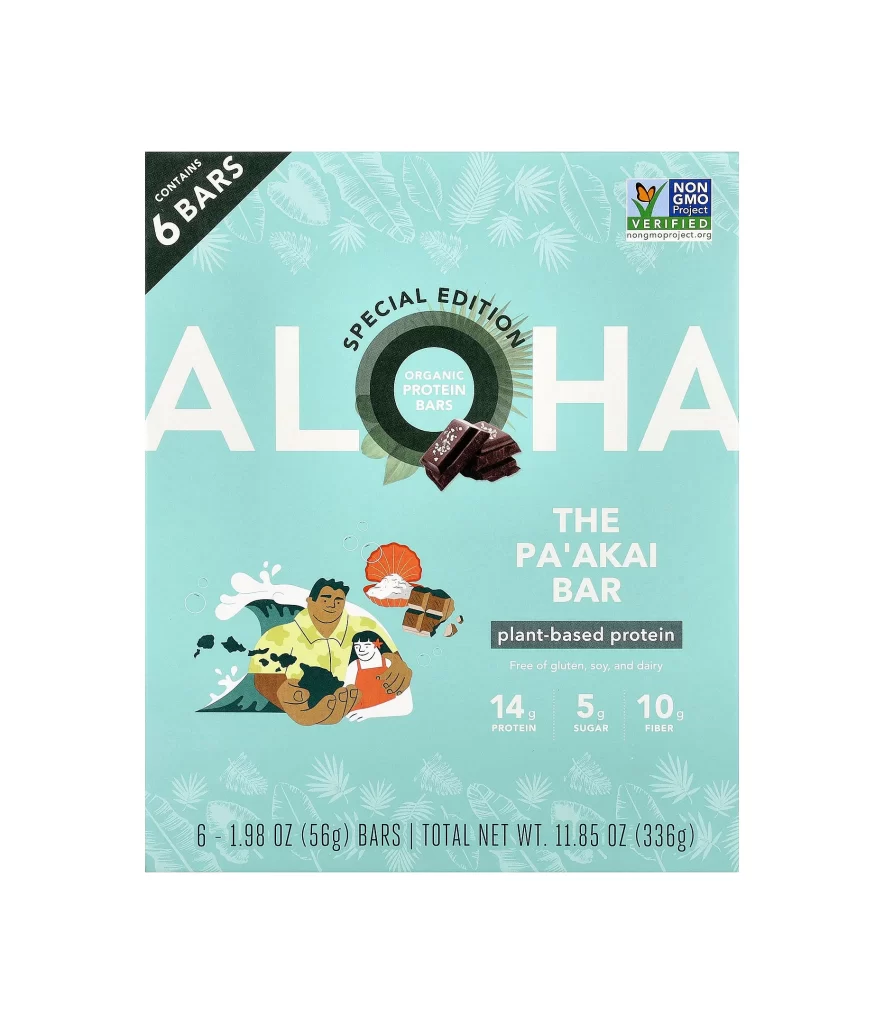 Aloha Organic Protein Bar The Paakai Packaging