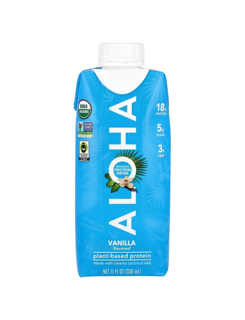 Aloha Organic Protein Drink Vanilla Packaging