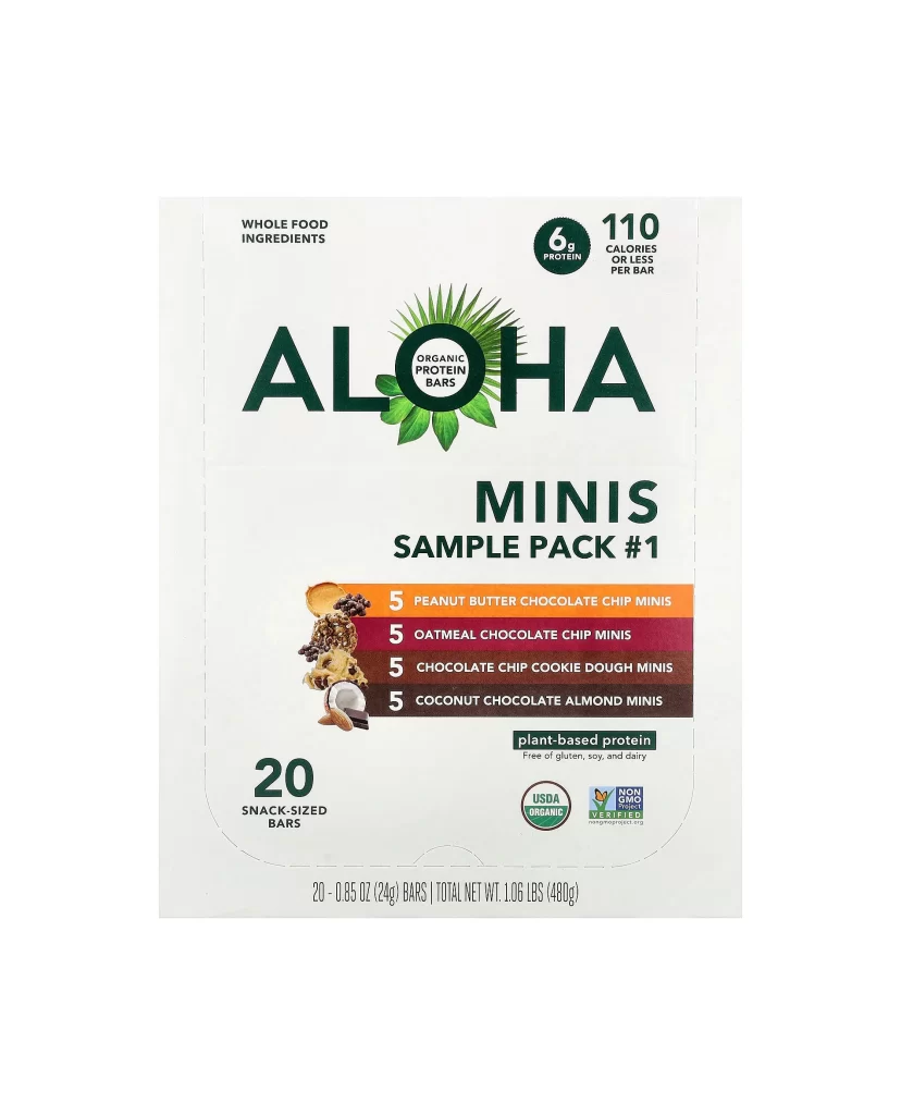 Aloha Organic Protein Mini Bars Protein Bar Packaging