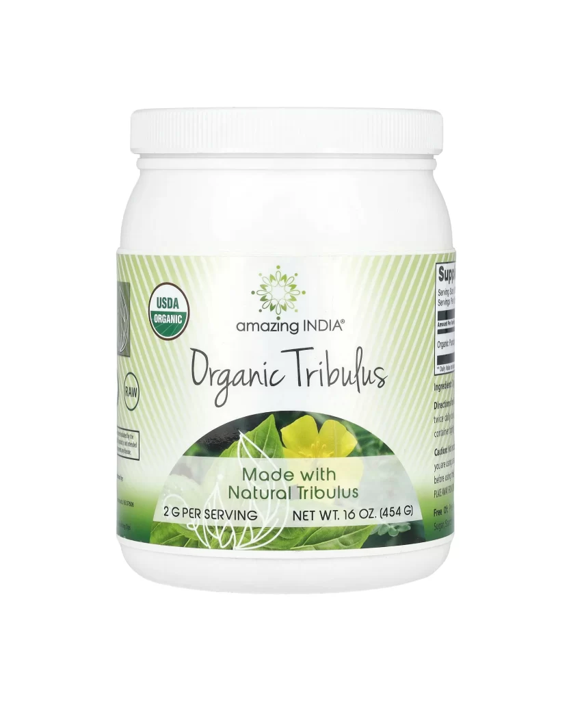 Amazing India Organic Tribulus Supplement Packaging