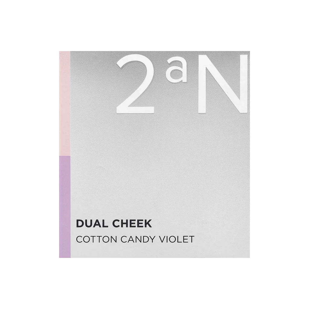 2aN Dual Cheek Cotton Candy Violet Cosmetics Packaging