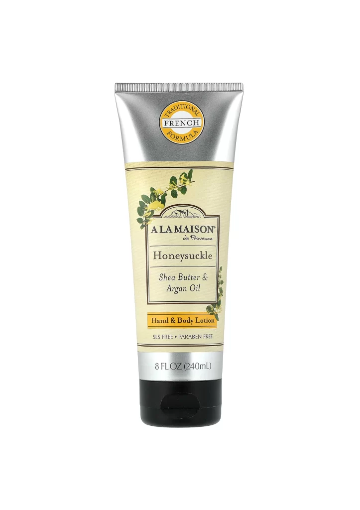 A La Maison de Provence Hand and Body Lotion Honeysuckle Packaging