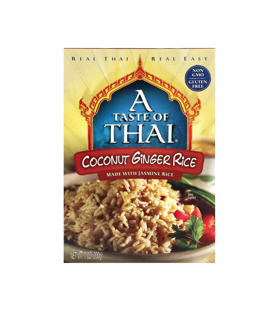 A Taste of Thai Coconut Ginger Rice Food Packaging