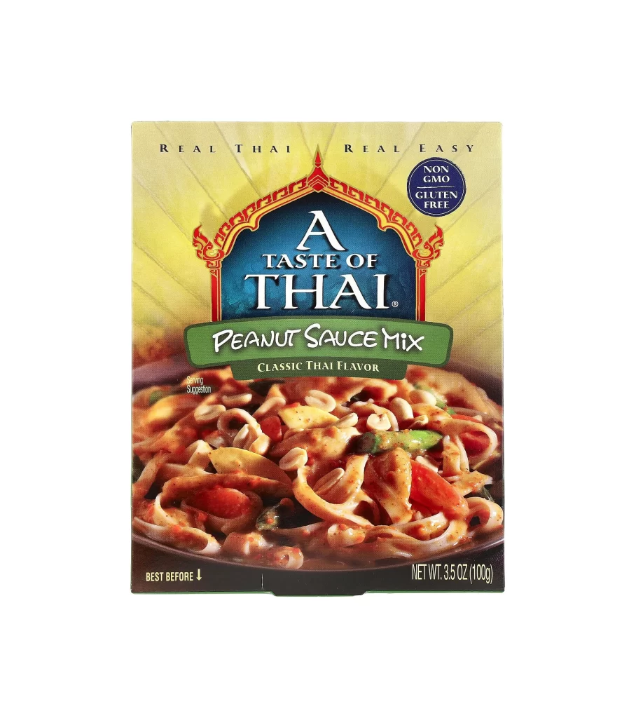 A Taste of Thai Peanut Sauce Mix Classic Thai Food Packaging