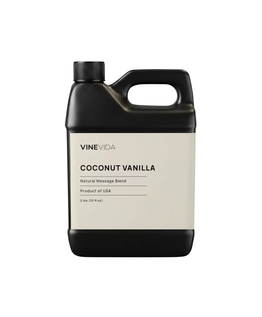 Vinevida Coconut Vanilla Massage Blend Packaging